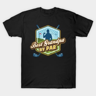 Best Grandpa by Par Father's Day Dad Golf T-Shirt